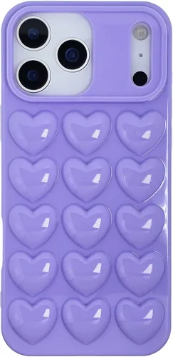 Vista 28 de Funda para iPhone 11 para mujer, funda de gel Kawaii 3D Pop Bubble Heart Kawaii, linda funda para iPhone 11 de 6.1 pulgadas, color negro