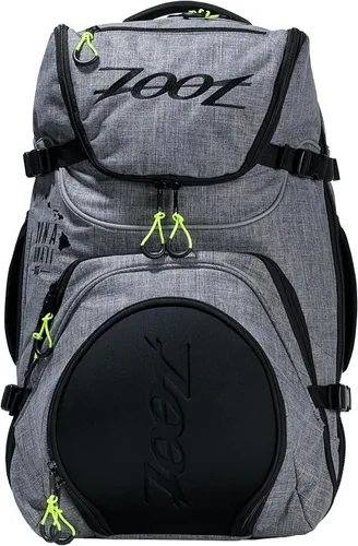 Vista 10 de Zoot Ultra Tri Bag, mochila de transición de triatlón con almacenamiento húmedo para hombres y mujeres atletas, día de carrera, viajes y tren, negro