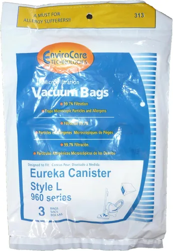 Vista 2 de EnviroCare Bolsas de vacío de microfiltración de repuesto hechas para adaptarse a Eureka Style L 930, 965 Series 9 Pack