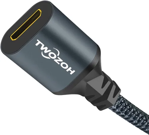 Vista 6 de Twozoh Cable adaptador HDMI macho a mini HDMI hembra, adaptador de cable HDMI macho a hembra Mini HDMI (tipo A a C) 3D/4K 1080p HDMI 2.0