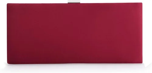Vista 4 de Mulian LilY - Bolso de mano plisado de satén con broche de pedrería