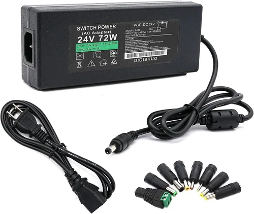 Vista 7 de Adaptador de fuente de alimentación DC 24V 1A 24W Interruptor transformador AC 110V/220V a DC 24V 1amp Convertidor de conmutación Controlador LED