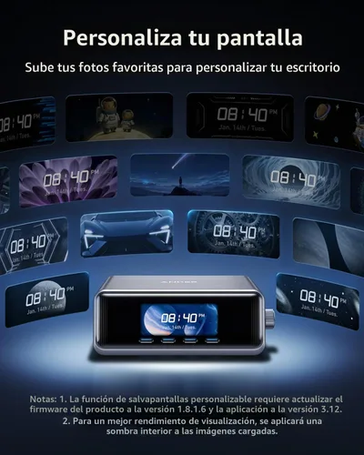 Vista 6 de Estación de carga Anker Prime, cargador USB C GaN de 6 puertos de 250 W