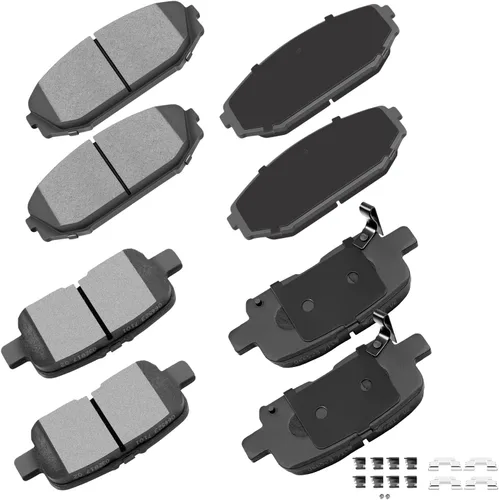 Vista 25 de Cciyu D627 Kit de 4 piezas de pastillas de freno cerámicas traseras 1994-2004 para Ford Mustang