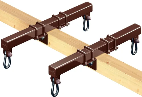 Vista 8 de Swurfer Soporte de conversión Swingset, sin árbol, sin problema, convierte tu columpio en un Swurfset, soporte para planeador de caballos resistente