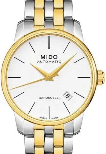 Vista 2 de Mido M86009761 Reloj Baroncelli para hombre esfera blanca movimiento automático