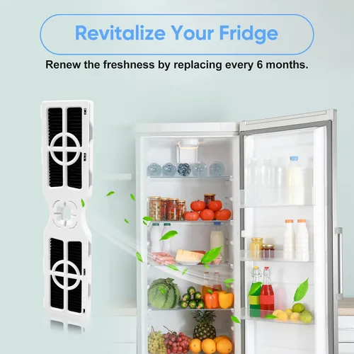 Vista 4 de Paquete de 3 filtros de aire de repuesto para refrigerador AF-2 RAF-2 compatibles con filtro de aire Frigidaire FRGPAAF2 PureAir para refrigerador