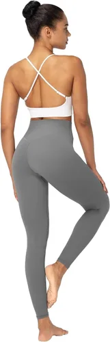 Vista 7 de Sunzel Nunaked Leggings de entrenamiento para mujer, con control de abdomen, compresión para entrenamiento, gimnasio, yoga, sin costura frontal