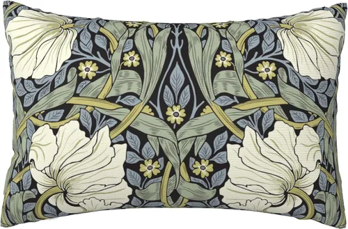 Vista 58 de Fundas de almohada William Morris diseño Strawberry Thief, fundas de almohada decorativas suaves para exteriores, fundas de almohada para decoración