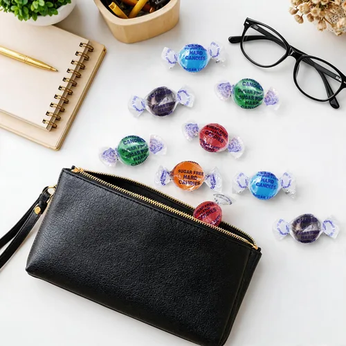 Vista 6 de Caramelos duros sin azúcar envueltos individualmente, 1 libra de sabores