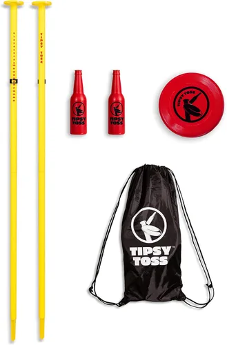Vista 7 de GoSports Tipsy Toss Game Set - Flying Disc Bottle Drop Yard Game - Choose Pro or Standard