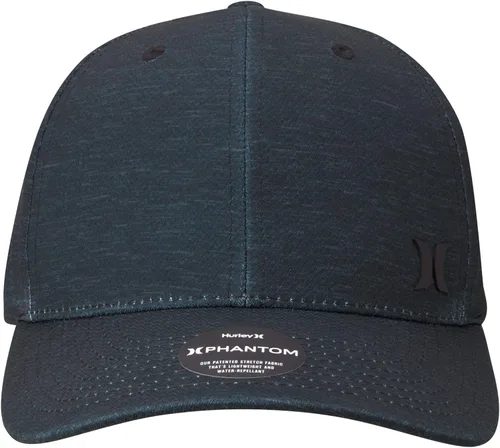 Vista 6 de Hurley Sombrero para hombre - Gorra ajustada elástica de ala curva, talla LXL, negroverde, NegroVerde