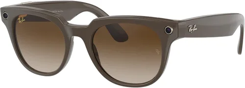 Vista 5 de Ray-Ban Historias Gafas inteligentes Meteor Square con foto, video y audio Negro brillante