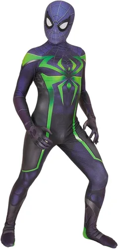 Vista 5 de yrkasvr Disfraz de superhéroe de elastano para cosplay, traje 3D, para Halloween, para adultos y niños, estilo 3D