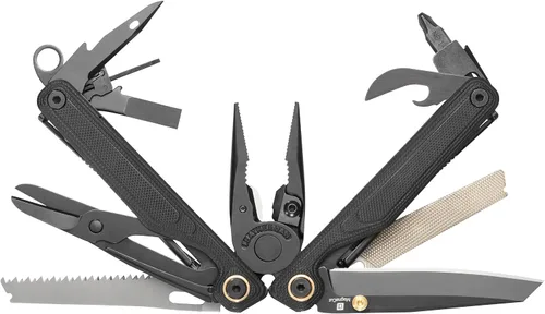 Vista 3 de LEATHERMAN, Wave Alpha – Multiherramienta 16 en 1 con hoja MagnaCut®, mangos G10 y tijeras de tamaño completo, Obsidiana MagnaCut - Cuchilla