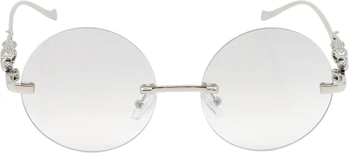 Vista 2 de Gafas de sol rectangulares sin montura impecables, estilo vintage, sin marco, para mujeres y hombres