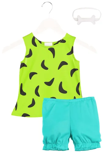 Vista 3 de Disfraz de Pebbles para niña, Flintstones para niño pequeño Multicolor
