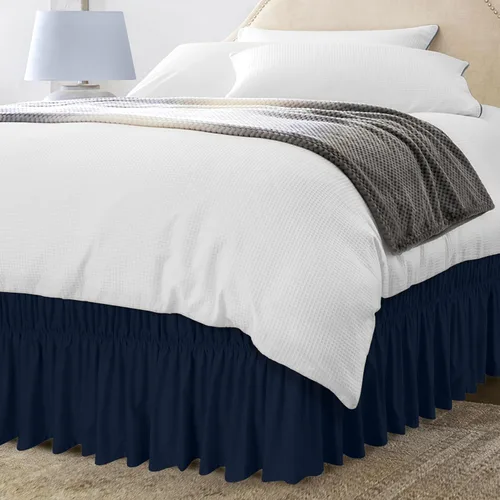 Vista 10 de Utopia Bedding Falda de Cama Elástica Twin - Volante de Fácil Colocación - Falda de Cama de Microfibra con Cinturón Elástico Ajustable Caída