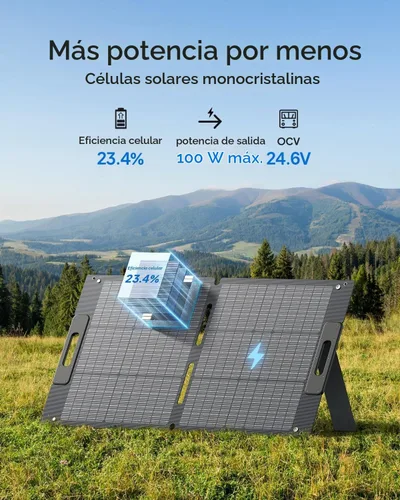 Vista 5 de Generador solar BLUETTI Elite 30 V2 con panel solar de 100W incluido 288Wh
