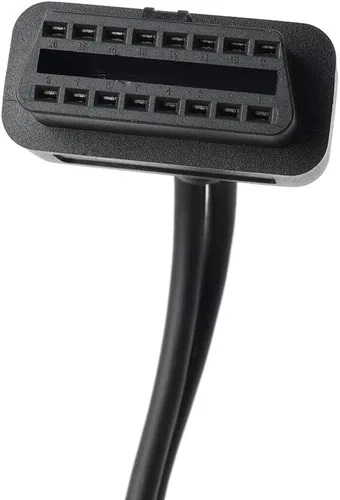 Vista 4 de Bacar 6 Pin 4 Pin a OBD2 Cable Adaptador de diagnóstico 2in1 escáner plástico negro para Harley Touring para Softail Dyna Moto
