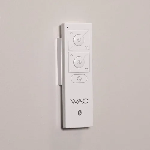 Vista 10 de WAC Lighting F-034L-BN Odyssey - Ventilador de techo Hugger de 44 pulgadas con luces LED y control remoto, níquel cepillado
