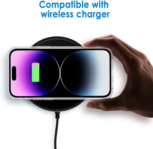 Vista 9 de luolnh Funda compatible con iPhone 15 Plus, para mujeres y niñas, a prueba de golpes, transparente, patrón floral, carcasa trasera dura para iPhone