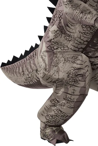 Vista 5 de Party City Gianotosaurus - Disfraz inflable de dinosaurio para niños, Jurassic World, incluye caja de sonido y ventilador, talla única