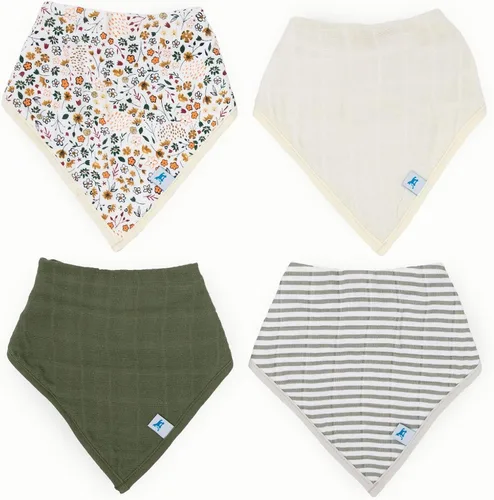 Vista 10 de Little Unicorn Babero bandana de muselina de algodón con forro polar