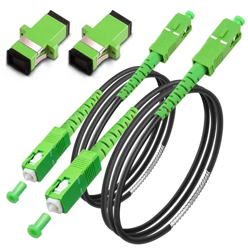 Vista 28 de SC/APC a SC/APC Cable de Fibra Óptica para Internet, Cable de Conexión de Modo Simple Blindado, Cordón de Conexión Óptica de Fibra Óptica - SIMPLEX