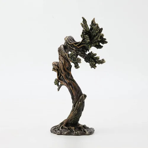 Vista 5 de Veronese Design 9 7/8 pulgadas de alto, estatua de resina bronceada fundida en frío, estatua coleccionable de fantasía para el hogar, naturaleza