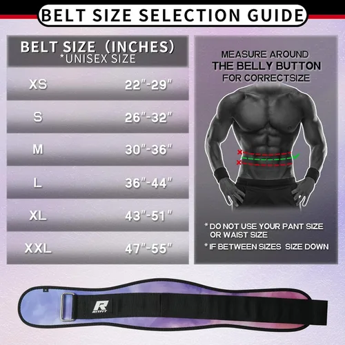 Vista 3 de RitFit Cinturón de levantamiento de pesas, ideal para sentadillas, estocadas, peso muerto, propulsores - hombres y mujeres - 6 pulgadas Camuflaje