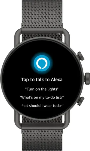 Vista 6 de Skagen Reloj inteligente con pantalla táctil Gen 6 con Alexa integrado, altavoz, frecuencia cardíaca, oxígeno en sangre, GPS, pagos sin contacto
