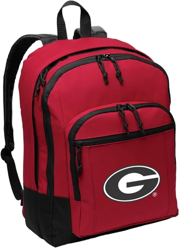 Vista 7 de Broad Bay University of Georgia Backpack CLASSIC STYLE Georgia Bulldogs Backpack - Laptop Sleeve - Lightweight Negro