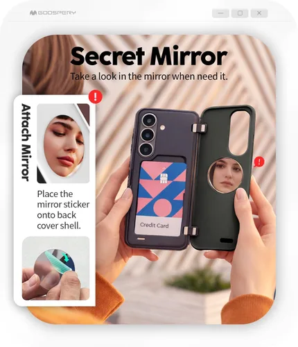 Vista 141 de GOOSPERY Parachoques magnético para puerta compatible con Galaxy S9 Plus, tarjetero tipo billetera con cierre automático por iman, funda protectora