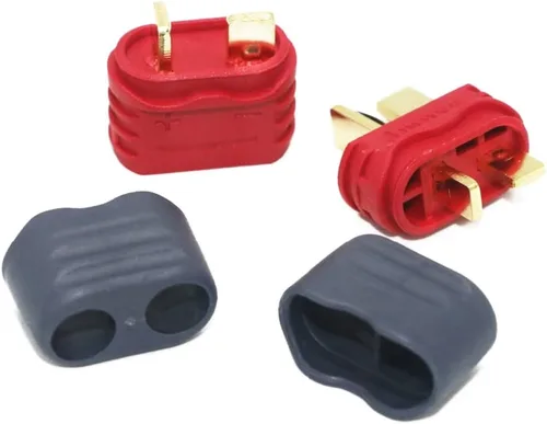 Vista 3 de Amass - 10 pares de conectores en T actualizados de la funda Deans Conector Deans Plug para piezas RC (10 pares de enchufe en T)