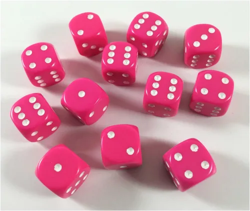 Vista 2 de Chessex DND - Juego de dados poliédricos de plástico opaco de 0.632 pulgadas, Dungeons and Dragons, incluye 12 dados – D6, varios (CHX25644)