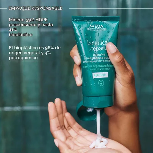 Vista 7 de Aveda Botanical Repair Intensive Strengthening Masque Light Bond-Building Hair Mask for Stronger Hair Deep Conditioner Detangles, Softens Fine