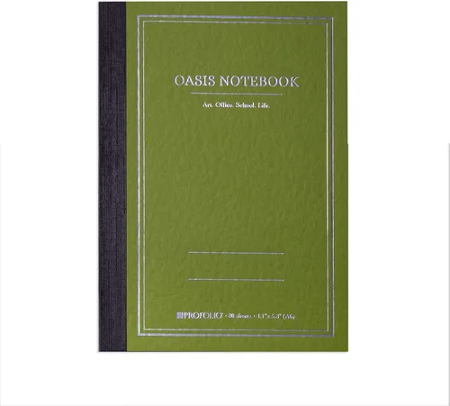 Vista 15 de Itoya ProFolio Oasis Cuaderno - Cuaderno Diario A5 Aguacate - Cuaderno Diario Rayado y Punteado para Trabajo - Diario de Arte para Artistas