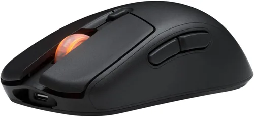 Vista 3 de Fnatic Bolt Black - Mouse inalámbrico para juegos - Sensor Pixart 3370, 2.43oz, WiFi y Bluetooth duración de la batería 110-210 h, carga USB-C