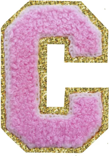 Vista 161 de 3Pcs Letter Patches Varsity Glitters Chenille,SPRT Iron on Blue Letter Patch,Alphabet Cloth Patch for Team Costume Decoration 3.1in Height S