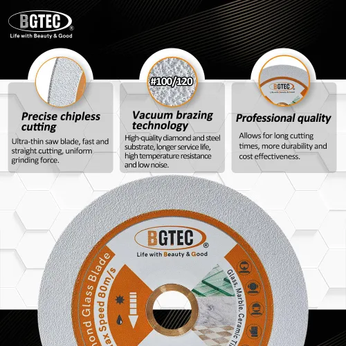 Vista 33 de BGTEC Hoja turbo de granito de diamante, disco de corte de 3 pulgadas/2.953 in para hormigón, hormigón reforzado, piedras artificiales duras