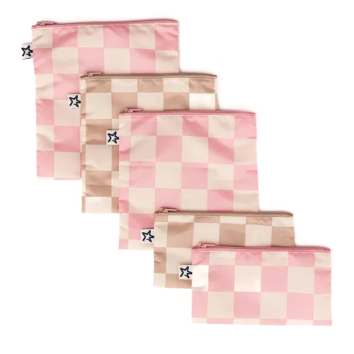 Vista 12 de Tiny Twinkle Bolsas reutilizables para bocadillos para niños – paquete de 3 bolsas para aperitivos y bolsa para sándwich para niños pequeños