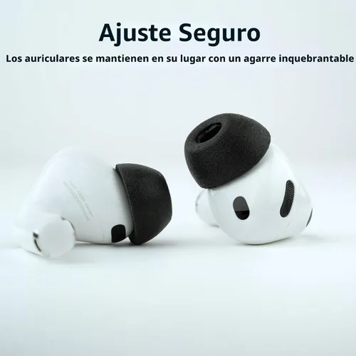 Vista 4 de Comply TrueGrip Almohadillas de repuesto premium de espuma viscoelástica para auriculares Apple AirPods Pro Gen 3 Comodidad duradera, ajuste