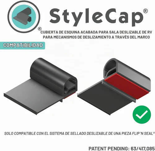 Vista 5 de StyleCap® (34773) Tapas deslizables para esquinas de RV para mecánicos a