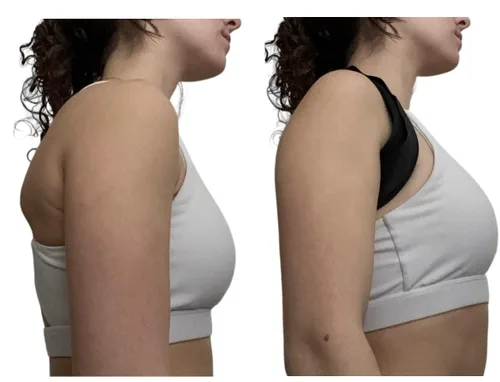 Vista 4 de JAFO Corrector de postura para hombres y mujeres, enderezador de espalda ajustable, mejora la postura, escoliosis, parte superior del cuerpo pesado