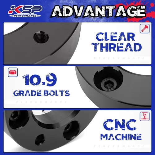Vista 4 de KSP - Kits de elevación de nivelación frontal de 2.5 pulgadas para F150 2004-2026, kit de nivel de chasis de 2.5 pulgadas compatible con Expedition