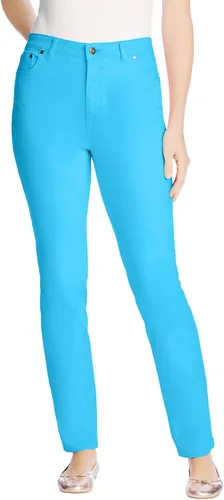 Vista 16 de Woman Within Jeans elásticos de pierna recta de 5 bolsillos Banana