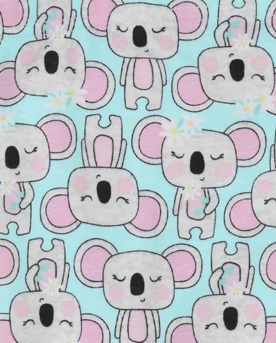 Vista 5 de The Children's Place Conjunto de pijama de 2 piezas con camiseta de manga larga y pantalones para bebés y niñas pequeñas Paquete de 2 Koala/Unicornio