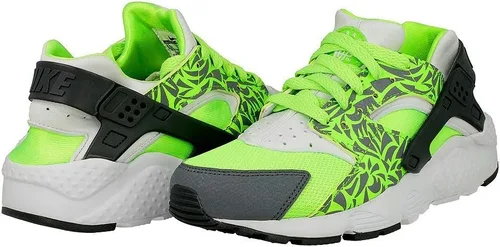 Vista 7 de Nike Huarache Run Print GS LTD Zapatillas para correr Verde Gris Blanco