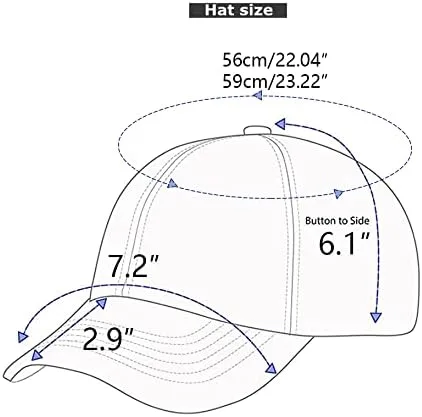 Vista 6 de LANGZHEN Unisex Baseball Cap 100% Cotton Fits Men Women Washed Denim Adjustable Dad Hat
